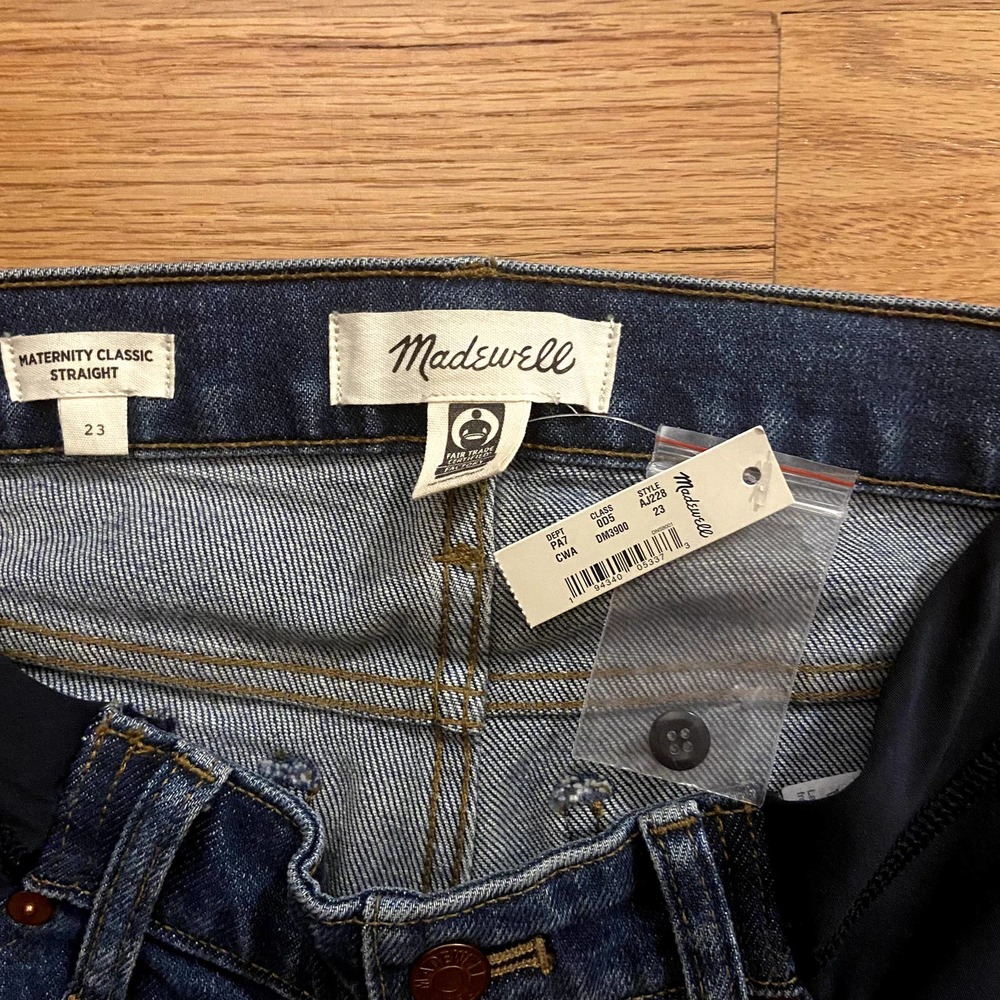NWT Madewell Maternity Classic Straight